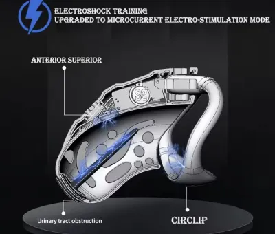 Electric Shock Chastity Cage Wireless Remote Control 3D Printed Resin Cock Cage Lock Lightweight Penis Cage Male Adult Sex Toys_img_4