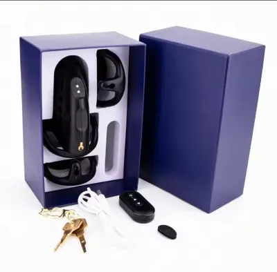 Electric Shock Chastity Cage Wireless Remote Control 3D Printed Resin Cock Cage Lock Lightweight Penis Cage Male Adult Sex Toys_img_6