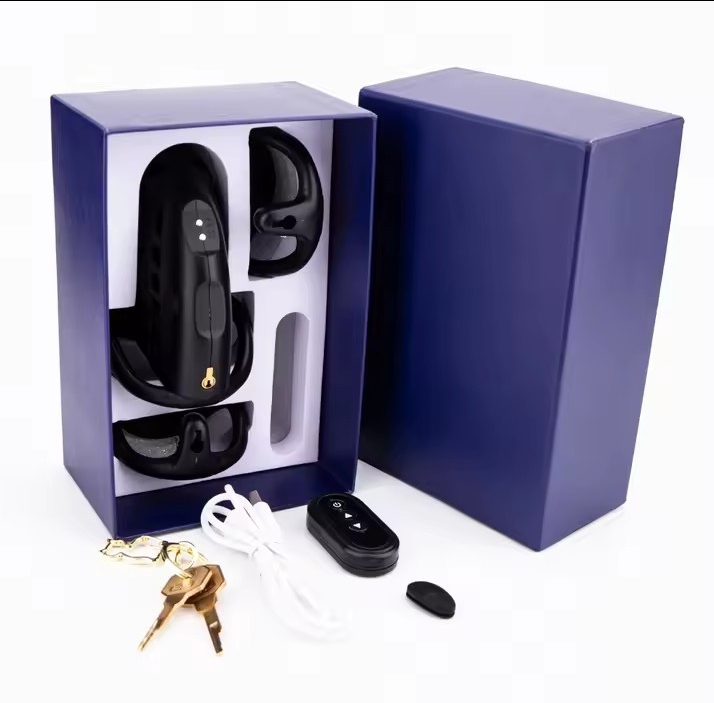 Electric Shock Chastity Cage Wireless Remote Control 3D Printed Resin Cock Cage Lock Lightweight Penis Cage Male Adult Sex Toys_img_6