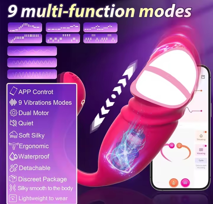 App Remote Control G Spot Vibrators Long Distance Thrusting Vibrating Egg Clitoral Stimulator Sexual Pleasure Sex Toys for Women_img_1