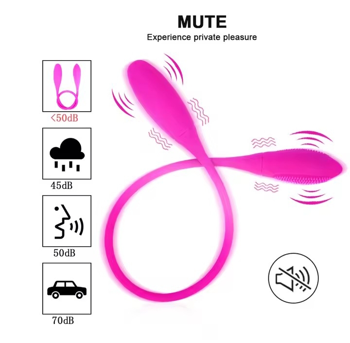 Double Head G Spot Bullet Vibrator Double Sided Silicone Vibrating Egg Ball for Anal Prostate Adult Sex Toy for Women Lesbian_img_3