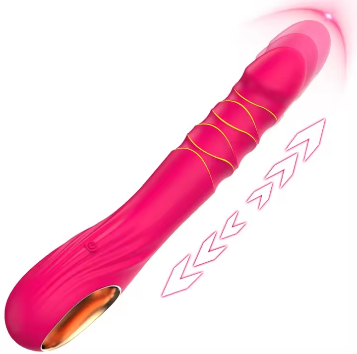 Thrusting Dildo Vibrator G pot Clitoral Anal Stimulator with 10 Thrusting Vibrating Modes Adult Sex Toy for Women Couple