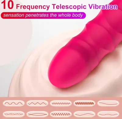 Thrusting Dildo Vibrator G pot Clitoral Anal Stimulator with 10 Thrusting Vibrating Modes Adult Sex Toy for Women Couple_img_1