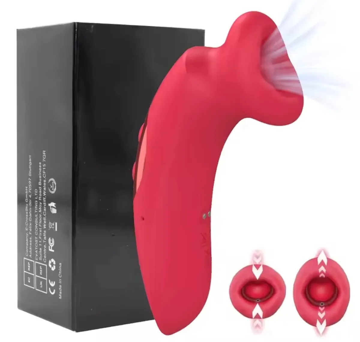 Mouth Shape Strong Suction Vibratior 10 Speeds Vagina Sucking Massager Oral Licking Clitoris Stimulator Erotic Sex Toy for Women