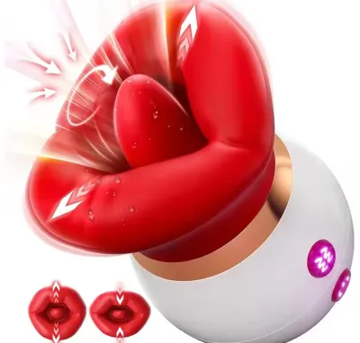Soft Tongue Licking Sucking Vibrator for Women Clitoral Female Sex Toys with 10 Mode G spot Nipple Stimulator Mouth Vibrator_img_0