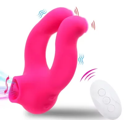 Waterproof Sex Toys For Men Penis Enlarger Lock Fine Masturbate Vibrating Cock Ring Oral Licking Clitoris Stimulator Adult Good_img_5