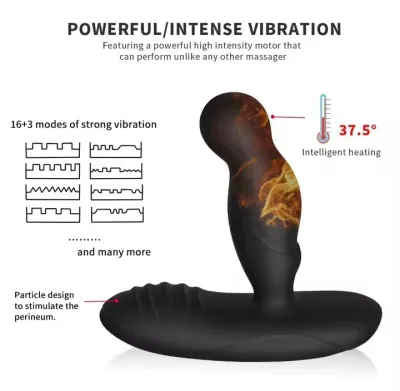 Man Prostate Massager Vibrator Male Butt Anal Plug Wireless Remote Heating Vibrating Erotic Sex Toys For Men Women Adult Sexshop_img_2