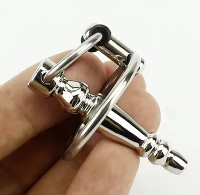 Male Urethral Sound toys Stainless steel Penis Plug Stretching  Chastity Urethral Catheter Dilators Sex Toys For Men_img_0