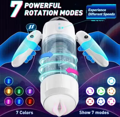 Automatic Male Masturbator Thrusting Rotating Sex Machine Pocket Pussy Male Stroker Adult Blowjob Pennis Pump Sex Toys for Men_img_1