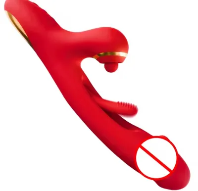2 in 1 Clitoris Vibrator for Women Super Powerful Tapping Flapping Realistic Dildo Massager Vagina Stimulator Sex Toys_img_0