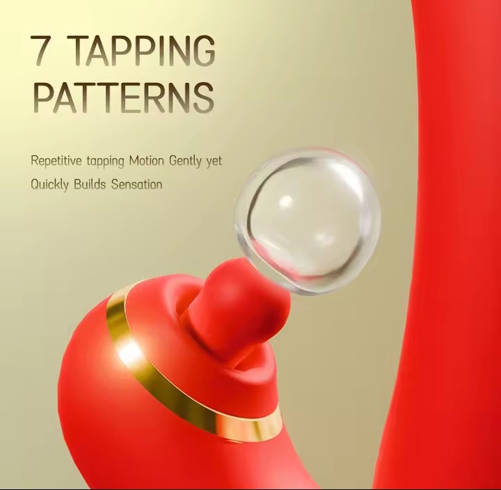 2 in 1 Clitoris Vibrator for Women Super Powerful Tapping Flapping Realistic Dildo Massager Vagina Stimulator Sex Toys_img_2