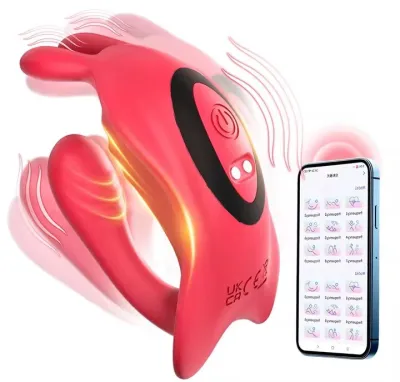 Couples App Remote Control Wearable Panty Vibrator Masturbation Tool with Rabbit Stimulator for G Spot Clitoral Penis Pleasure_img_0
