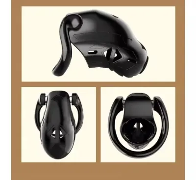 APP Chastity Cage Electric Shock Penis Lock Remote Control Abstinence Sex Adult Toy Cock Cage with Urethral Plug for Men_img_4