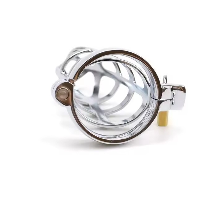 Metal Male Chastity Devices Hollow Cock Cage Penis Ring Sleeve Lockable Sex Toy for Men Bird Chastity Cage Bird Device For Adult_img_4