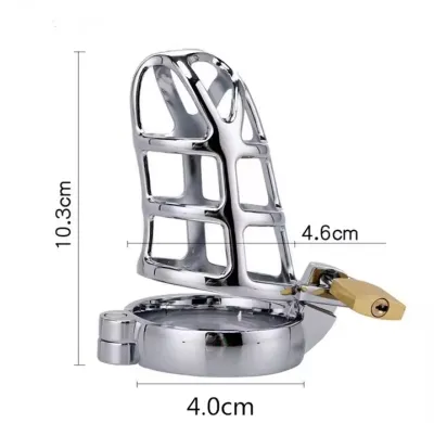 Metal Male Chastity Devices Hollow Cock Cage Penis Ring Sleeve Lockable Sex Toy for Men Bird Chastity Cage Bird Device For Adult_img_6