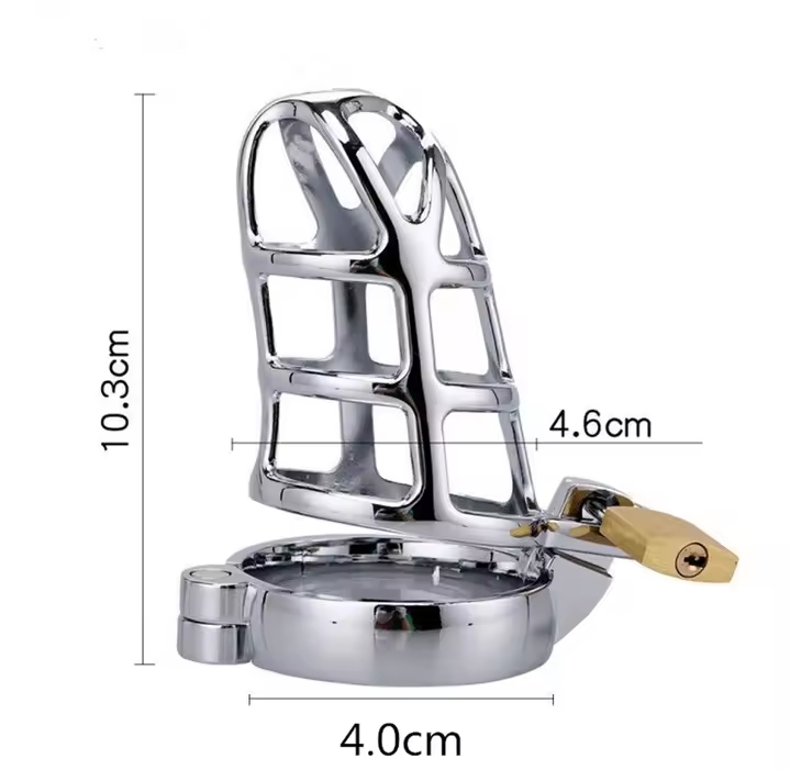 Metal Male Chastity Devices Hollow Cock Cage Penis Ring Sleeve Lockable Sex Toy for Men Bird Chastity Cage Bird Device For Adult