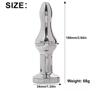 10 Vibration Modes Anal Plug Remote Control Anal Vibrator Metal Butt Plug G-spot Massager Sex Toys for Female Male Anal Beads_img_7