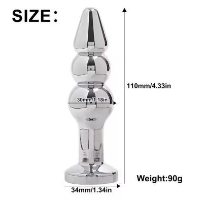 10 Vibration Modes Anal Plug Remote Control Anal Vibrator Metal Butt Plug G-spot Massager Sex Toys for Female Male Anal Beads_img_8