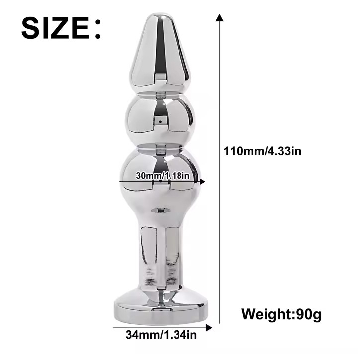 10 Vibration Modes Anal Plug Remote Control Anal Vibrator Metal Butt Plug G-spot Massager Sex Toys for Female Male Anal Beads_img_8