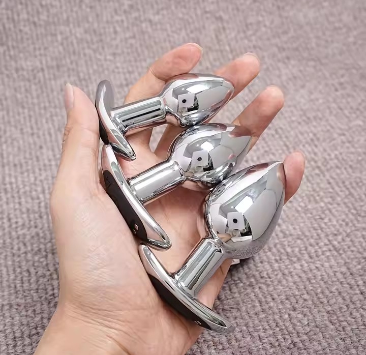 SML Vibrating Anal Plug Remote Control Metal Wearable Anal Beads Butt Plug Insert Ass Vaginal Prostate Massager Sex Toy Dildo_img_1