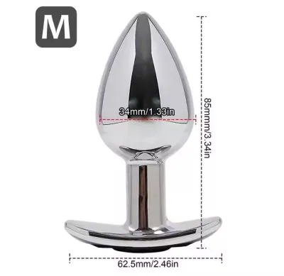SML Vibrating Anal Plug Remote Control Metal Wearable Anal Beads Butt Plug Insert Ass Vaginal Prostate Massager Sex Toy Dildo_img_5
