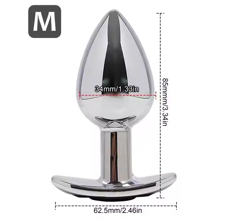 SML Vibrating Anal Plug Remote Control Metal Wearable Anal Beads Butt Plug Insert Ass Vaginal Prostate Massager Sex Toy Dildo_img_5