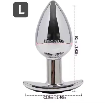 SML Vibrating Anal Plug Remote Control Metal Wearable Anal Beads Butt Plug Insert Ass Vaginal Prostate Massager Sex Toy Dildo_img_6