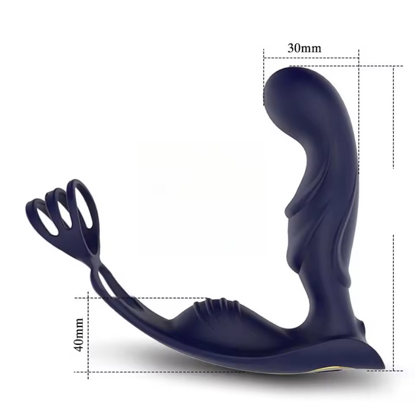 12 Modes Vibrator Prostate Massage Silicone Anal Plug Stimulator Wireless Remote Delay Penis Ring Massager Adult Sex Toy for Men_img_3