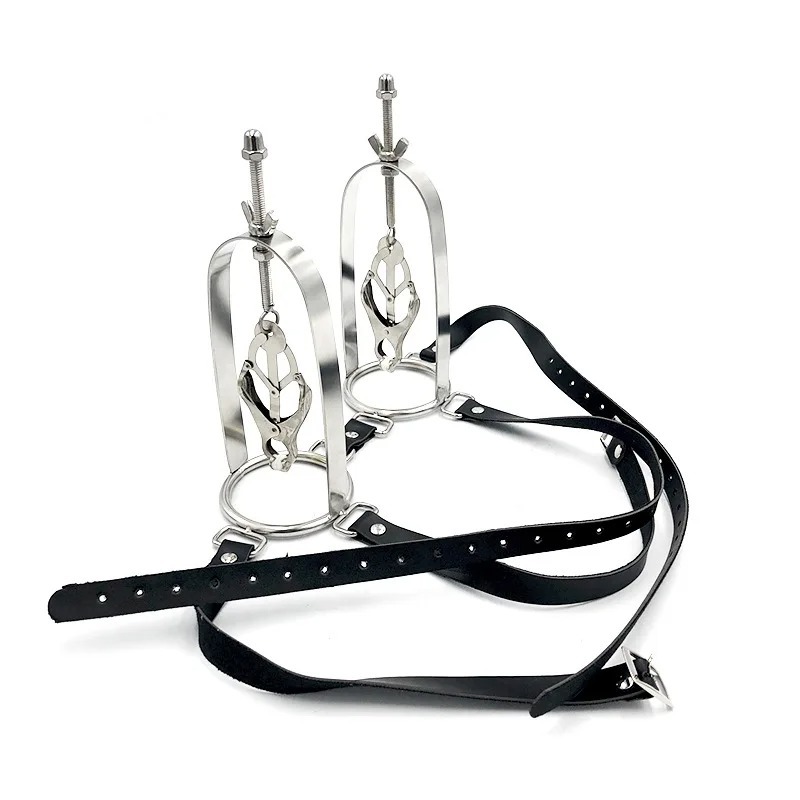 Bondage Props Vest Butterfly Stainless Steel Nipple Clips BDSM Couple Sex_img_6