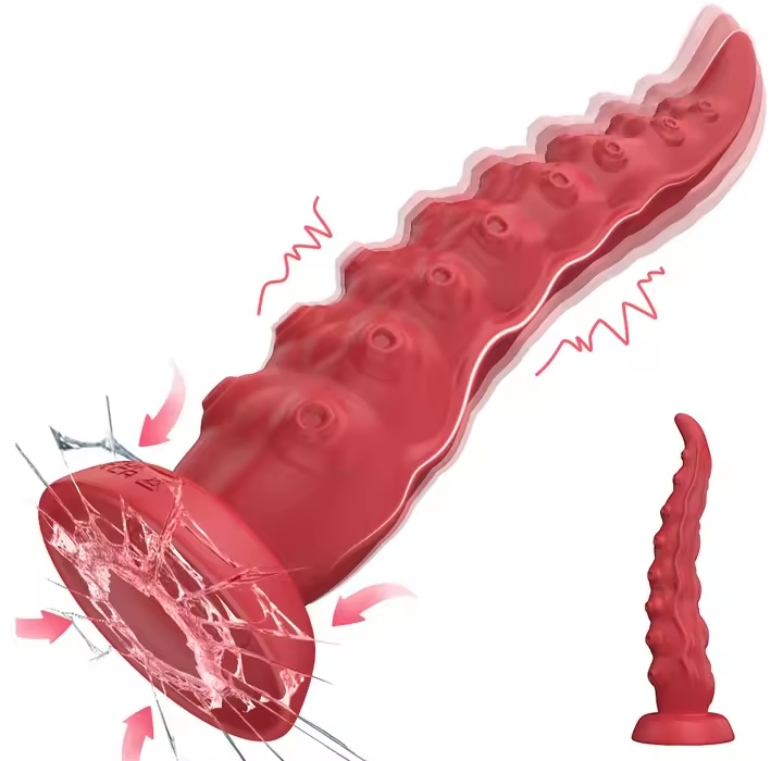 Octopus Tentacle Vibrator Strong Suction Cup Dildo G-Spot Anal Masturbator Adult Sex Toys for Women Femal Massage Skin Texture