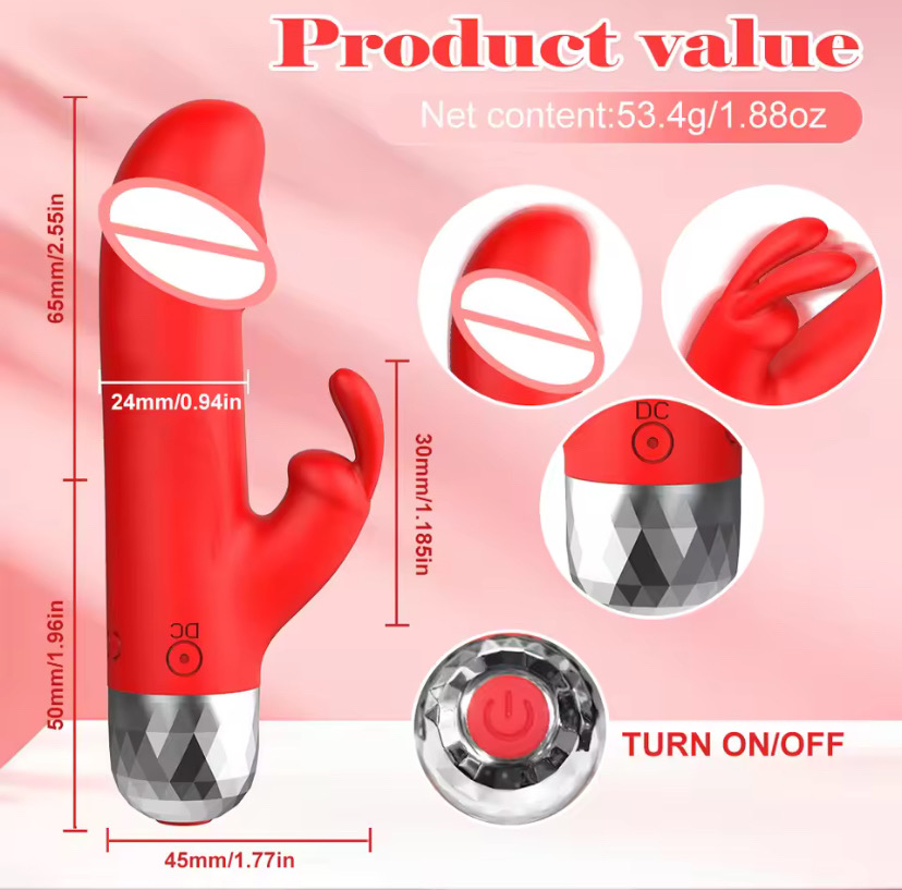 Powerful Rabbit Vibrator for Women Clitoris Stimulator Silicone G Spot Mini Bullet Vibrator Female Dildo Sex Toys for Adults 18+_img_3