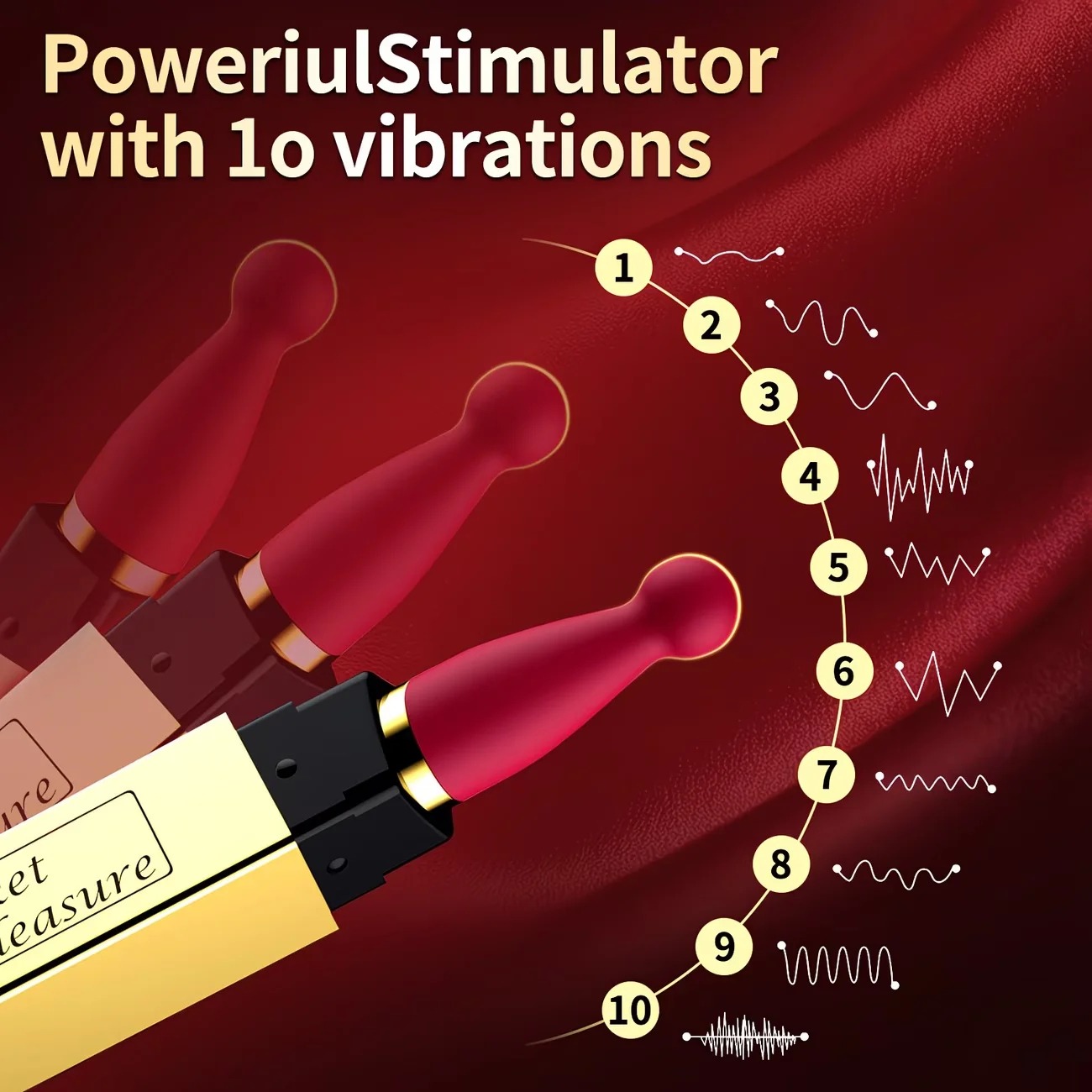 Mini Lipstick Bullet Vibrator For Women 10 Powerful Vibrations Clitoral Stimulation Discreet Electric Massager Portable Sex Toy_img_1