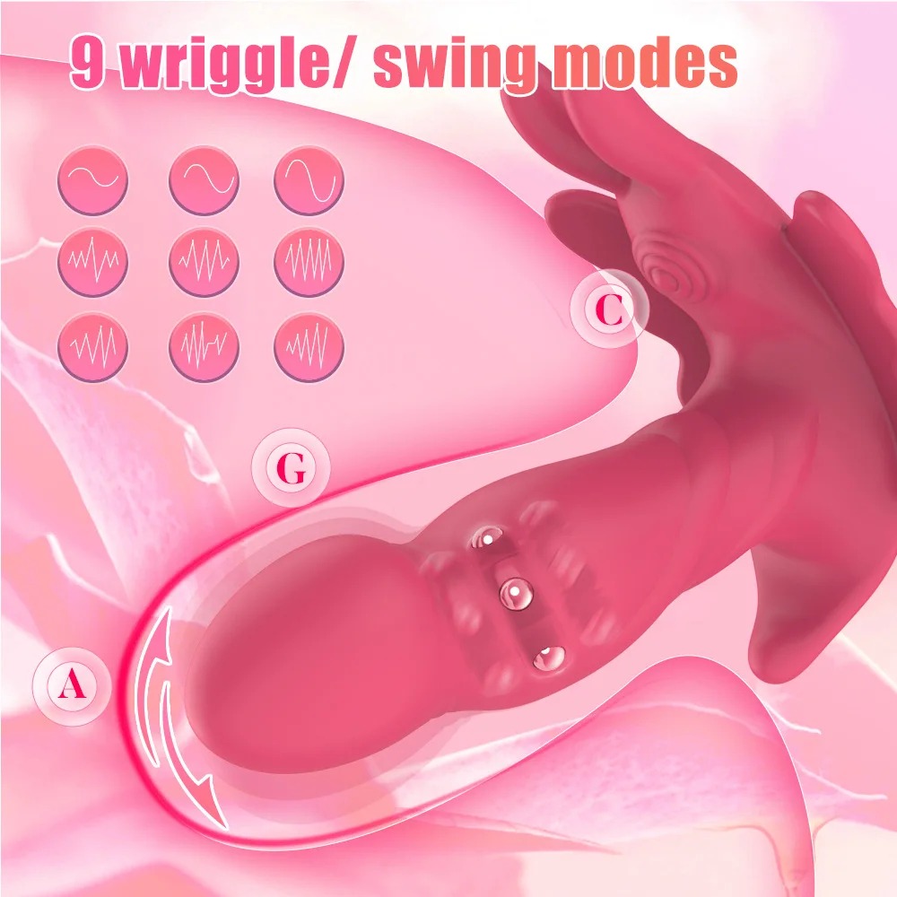 Wearable Panty Anal Vibrator 9 Wiggling Dildo Male Prostate Stimulator Massager Vibrating Butt Plug Adult Sex Toys for Men_img_2