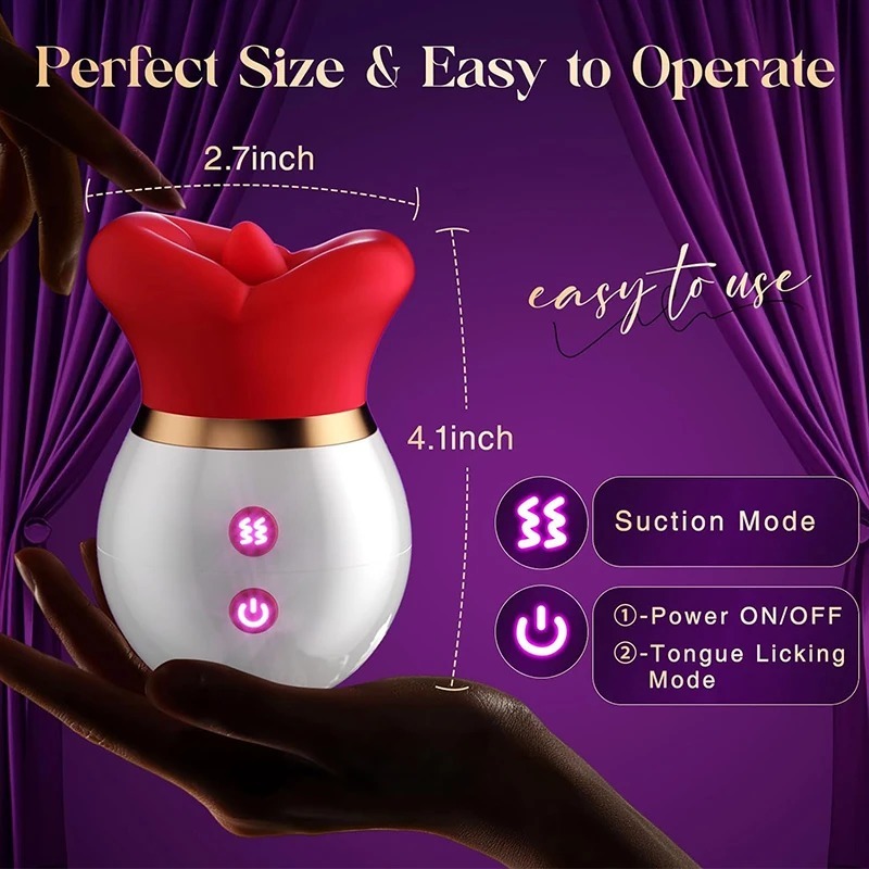 Mouth-Shaped Sucking Vibrator Tongue Licking Nipple Anal Clit Sucker Sexy G Spot Clitoral Stimulator Couples Sex Toy for Woman_img_6