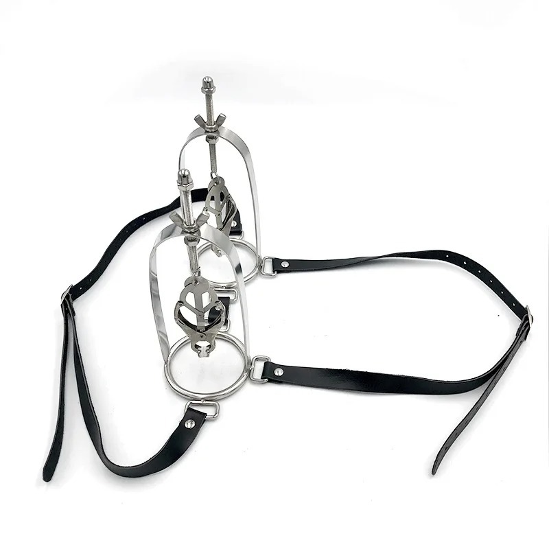 Bondage Props Vest Butterfly Stainless Steel Nipple Clips BDSM Couple Sex_img_1