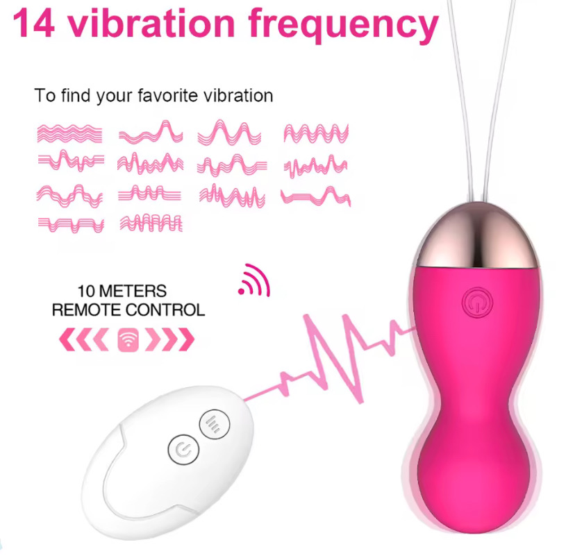 Remote Control Vagina Balls Vibrator Female Vaginal Tight Exercise Kegel Ball 14 frequency Vibrating Eggs Sex Toys For Women_img_1