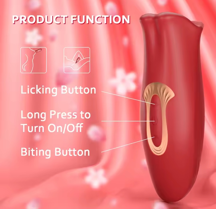Realistic Oral Stimulator Vibrator, 3D Mouth & Tongue Licking, Sucking & Vibration Adult Sex Toys for Clitoris & Nipple_img_2