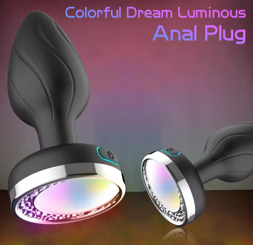 Remote Control Luminous Color Silicone Anal Plug Sex Toys Vibrator for Women 7 Vibration Butt Plug Female Masturbation Massager_img_4