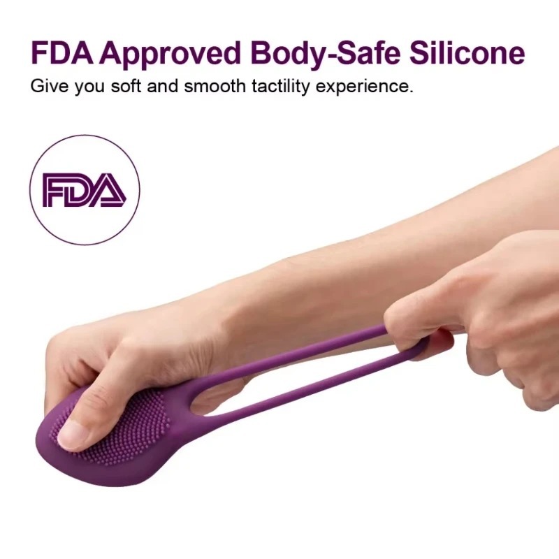 Vibrating Clitoris Stimulator Penis Ring G-Spot Delay Orgasm Lock Fine Vibration Cock Ring for Couples Sex Toys_img_8