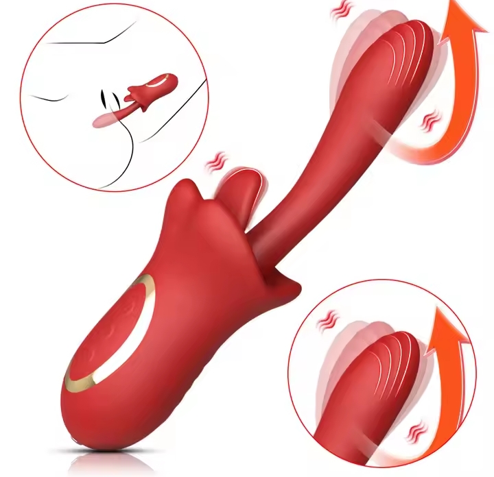 10 Speed Thrusting Vibrator for Women 3 Tongue Licking Modes G Spot Clitoris Massager 100% Waterproof Adult Sex Toys_img_1