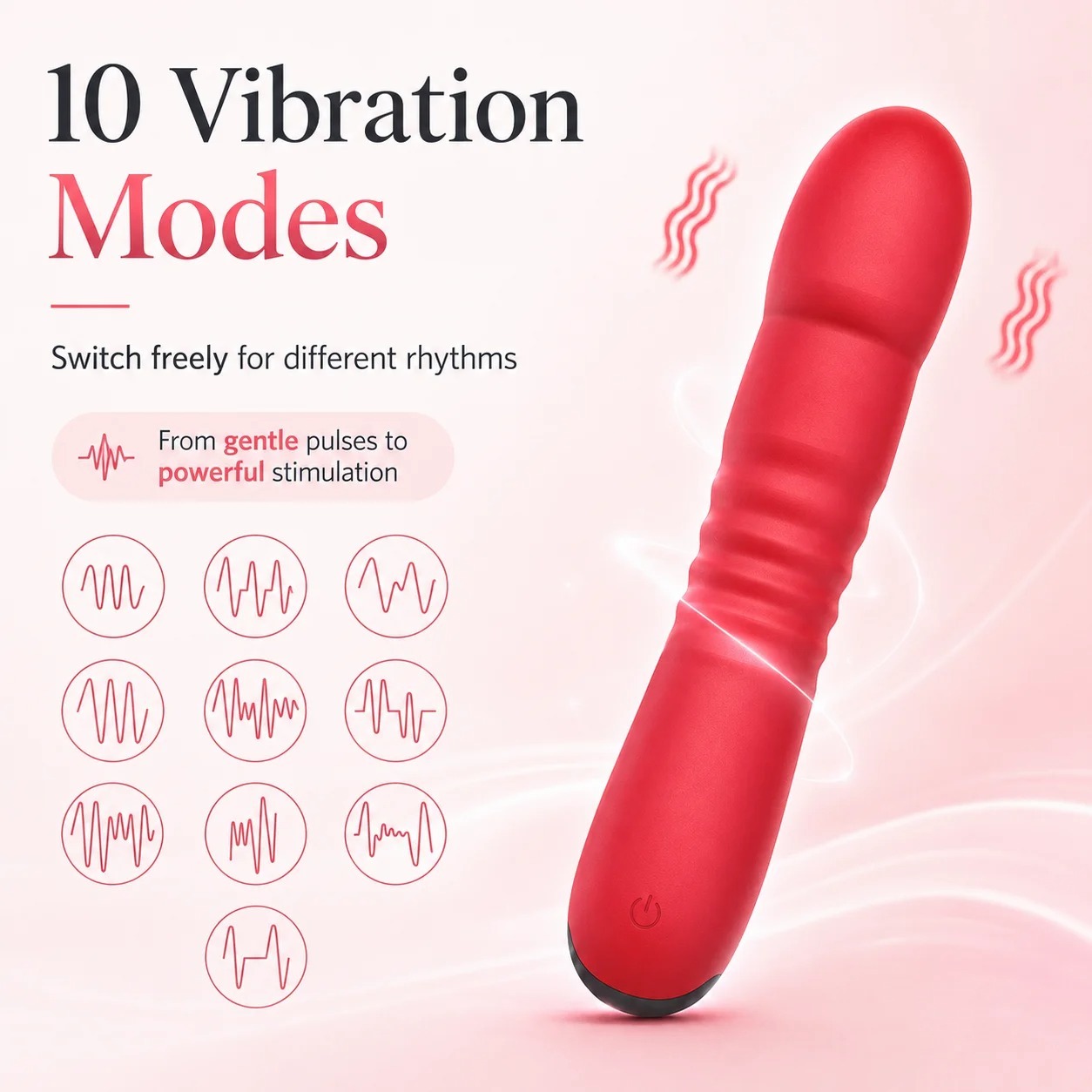 Thrusting Dildo Vibrator for Women Clitoris Stimulator G Spot Vaginal massager Female Masturbation Adult Sexy Toy for Couple_img_5