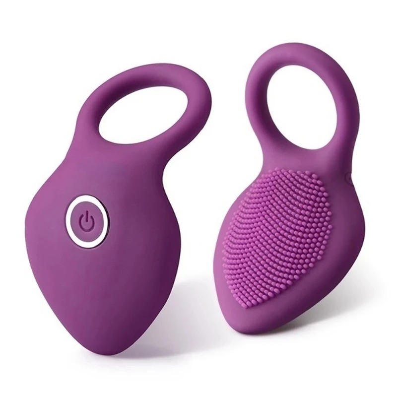 Vibrating Clitoris Stimulator Penis Ring G-Spot Delay Orgasm Lock Fine Vibration Cock Ring for Couples Sex Toys_img_6