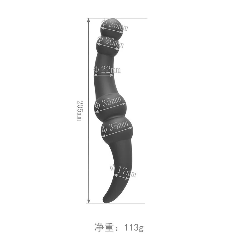Double-Headed Silicone Anal Plug Stimulating Massage Stick for Couples Prostate Pleasure Women's Masturbation Tool Adult Sex Toy_img_5