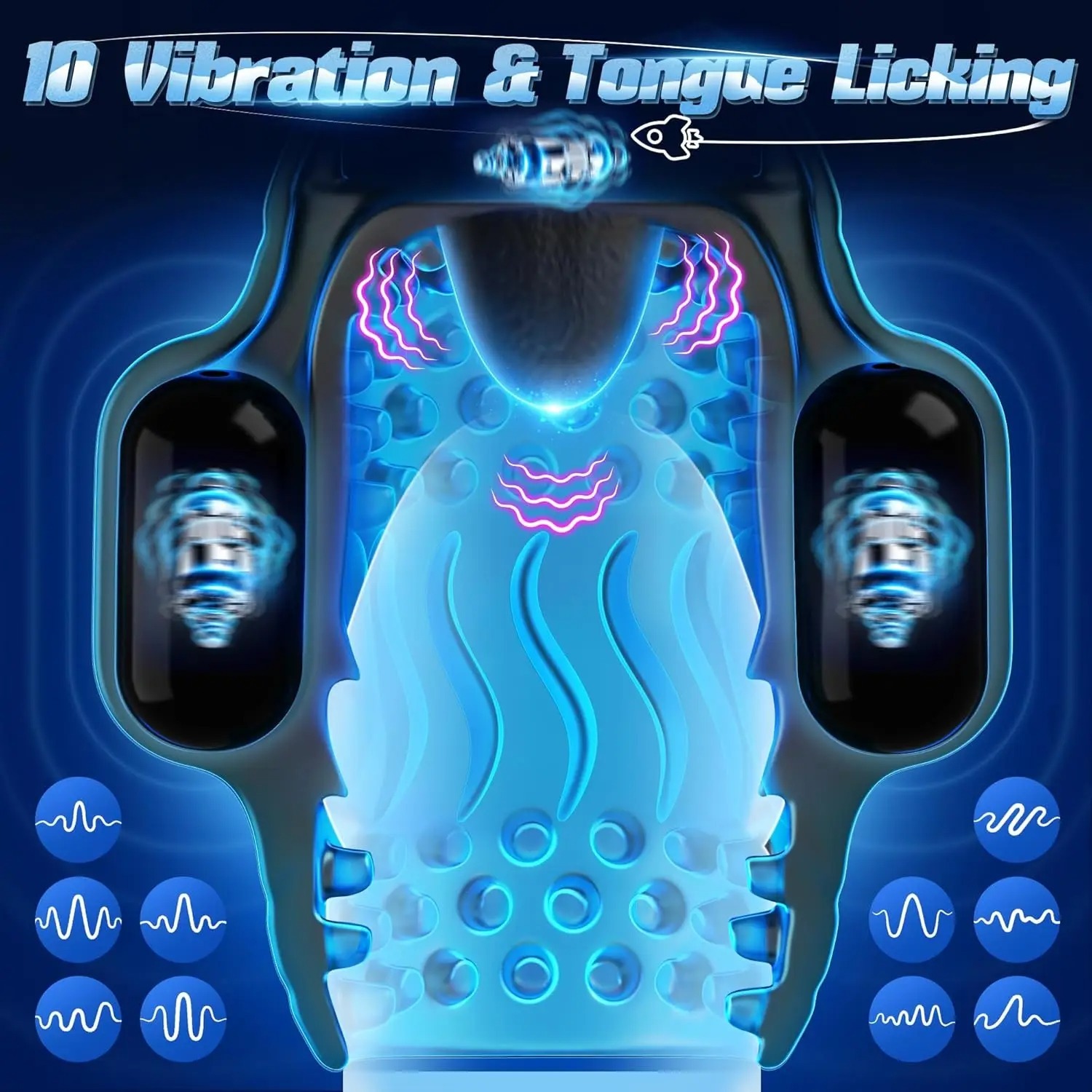 Male Masturbation Cup Multi-Frequency Vibration Vagina Anal Masturbator Real Blowjob Pussy Stimulator Sex Toys Adult Products_img_3