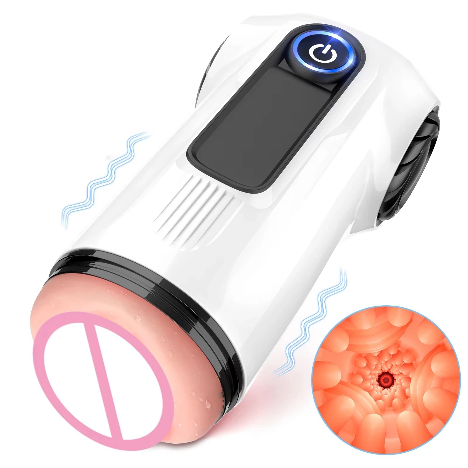 Automatic Male Masturbator Vibrator Sucking Cup Real TPE Pocket Pussy Vacuum Penis Pump Adult Sex Toys for Men