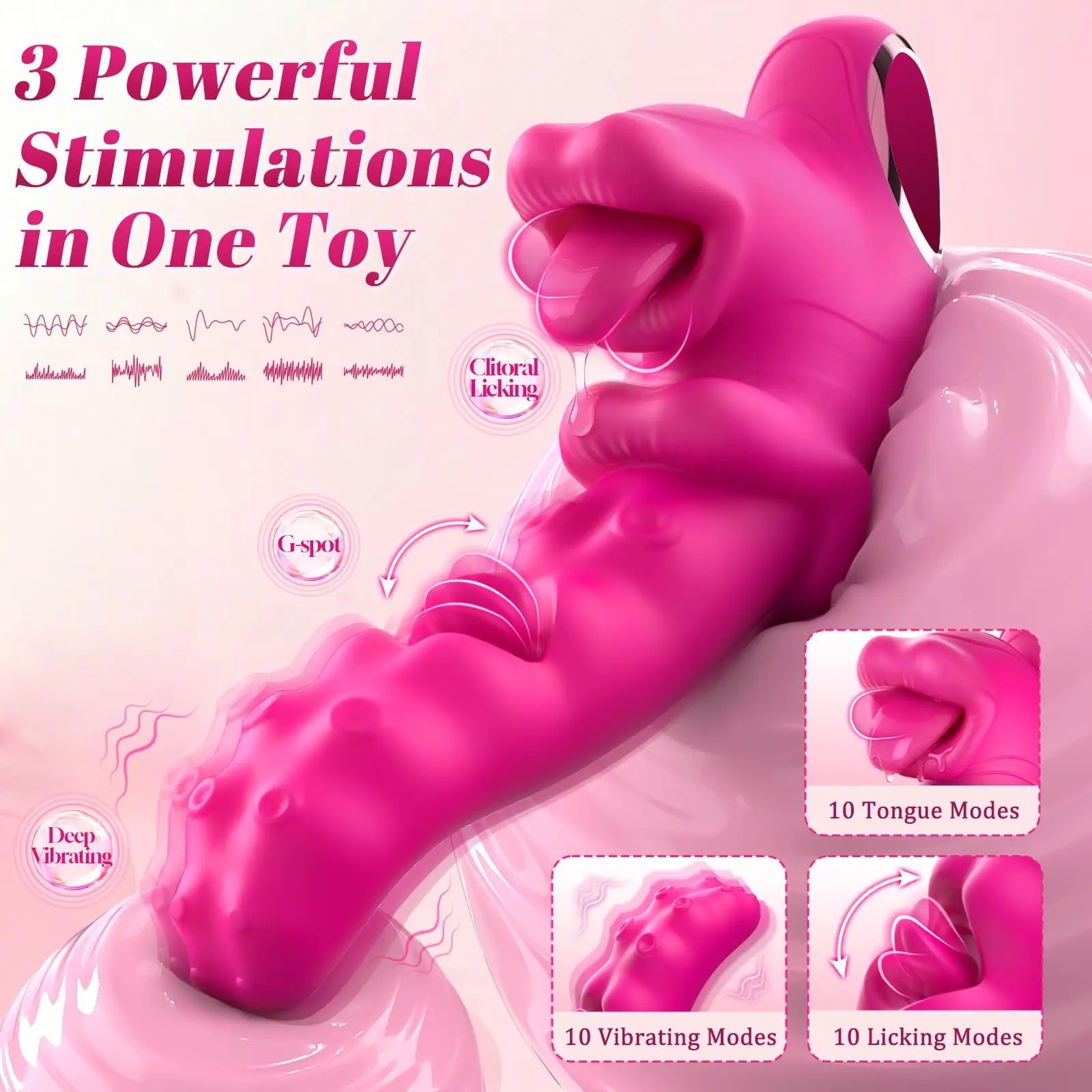 3 in 1 Tongue Licking Vibrator Couples Sex Toys for Women G Spot Dildo Stimulator Female Masturbation Adult Sex Toys 18+_img_5