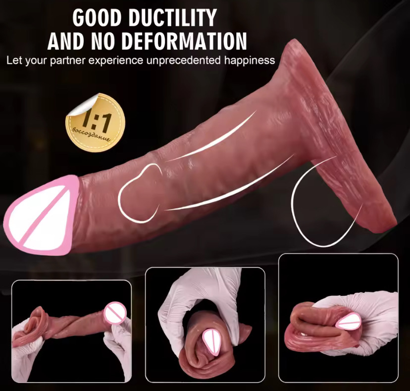 Reusable Enlarger Soft Realistic Penis Sleeve Big Growth Real Silicone Dick Delayed Ejection Extend Cock Condom Sex Toys For Man_img_2