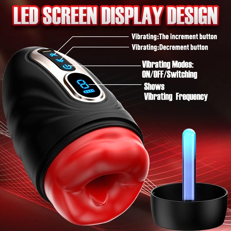 Automatic Male Masturbation Cup Vibrator Sucking Vibrating Jet Cup For Oral Sex Electric Masturbator Male Sex Toys 18+_img_1