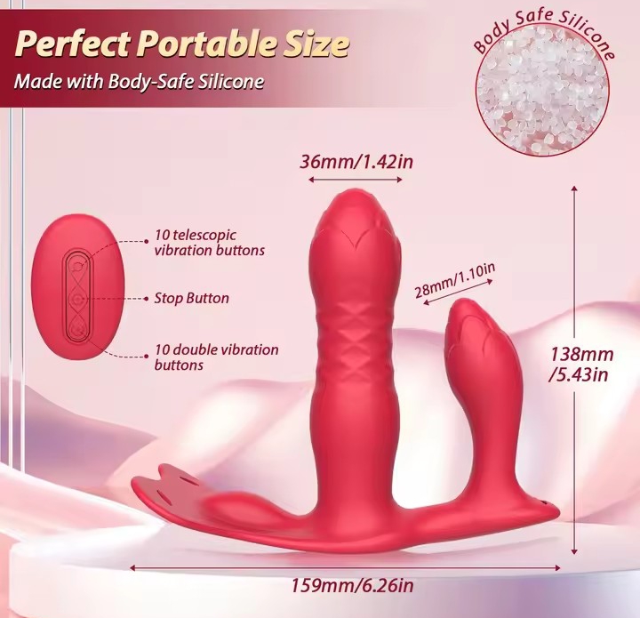 Wearable Remote Control Vibrator G Spot Clitoral Massager Panties Strap Adult Sex Toys for Women Couples Outdoor Play_img_5