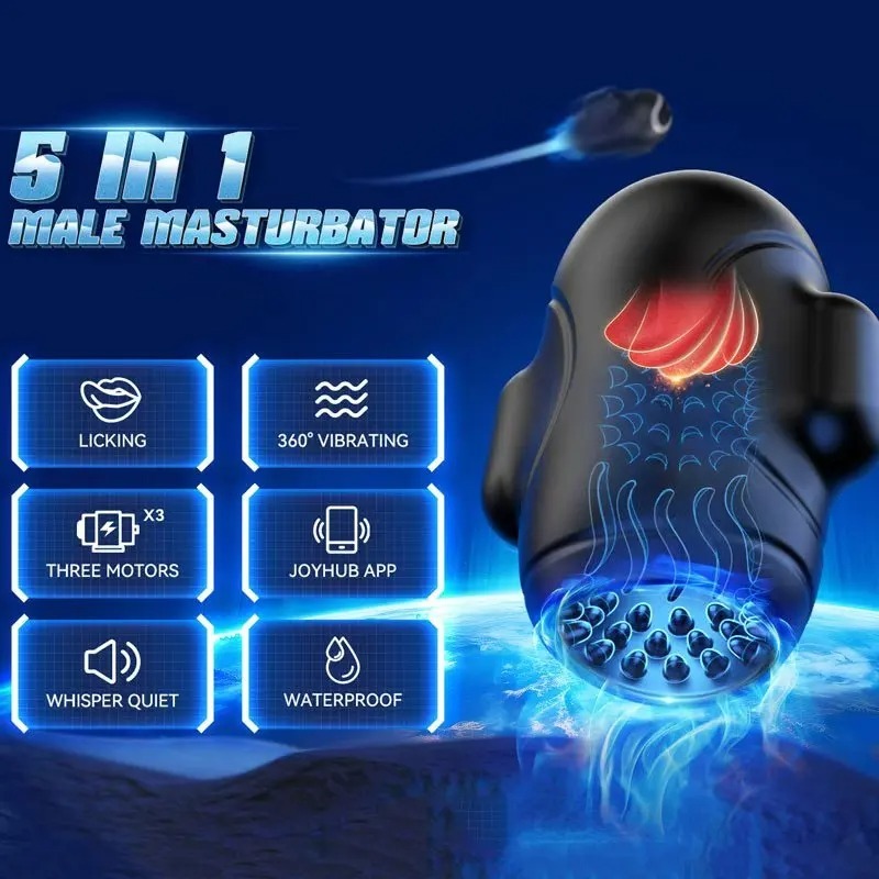 Male Masturbation Cup Multi-Frequency Vibration Vagina Anal Masturbator Real Blowjob Pussy Stimulator Sex Toys Adult Products_img_2